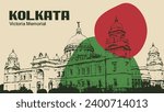 Elegant Lines of Heritage: Kolkata Victoria Memorial in Detailed Line Art. Contemporary Architectural Lines, Modern Cityscape Line Art
Abstract Heritage Illustration.