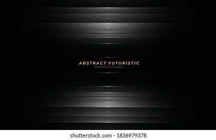 Elegant lines on dark black background. Luxurious Premium Vector. Detail concept wallpaper.