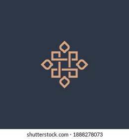 Vector de diseño de logotipo elegante de aluminio 