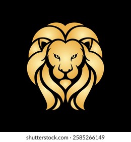 Elegant Lion Head Logo Design