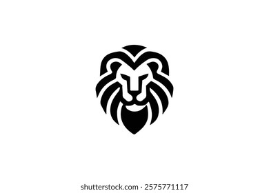 Elegant Lion Head Logo Template