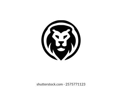 Elegant Lion Head Logo Template