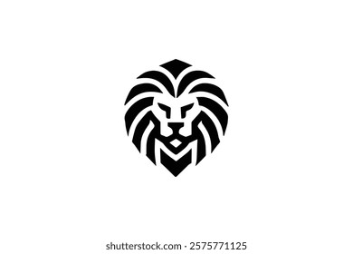 Elegant Lion Head Logo Template