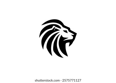 Elegant Lion Head Logo Template