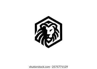 Elegant Lion Head Logo Template