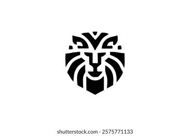 Elegant Lion Head Logo Template