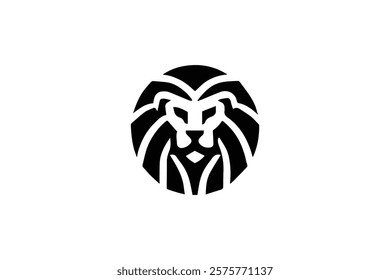 Elegant Lion Head Logo Template