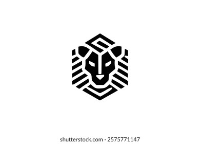 Elegant Lion Head Logo Template