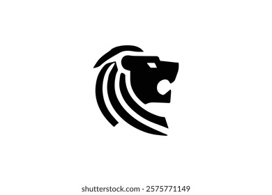 Elegant Lion Head Logo Template