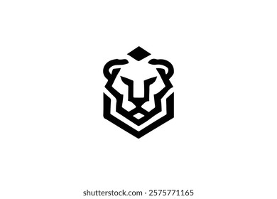 Elegant Lion Head Logo Template