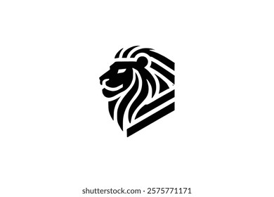 Elegant Lion Head Logo Template