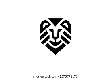 Elegant Lion Head Logo Template