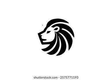 Elegant Lion Head Logo Template