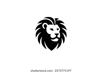 Elegant Lion Head Logo Template