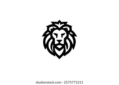 Elegant Lion Head Logo Template