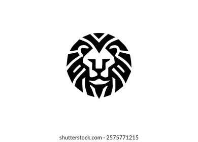 Elegant Lion Head Logo Template