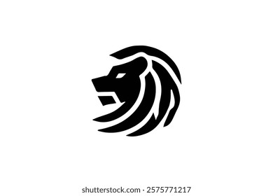 Elegant Lion Head Logo Template