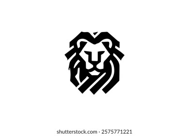 Elegant Lion Head Logo Template