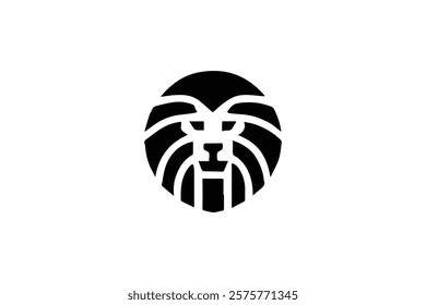 Elegant Lion Head Logo Template