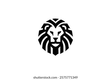 Elegant Lion Head Logo Template
