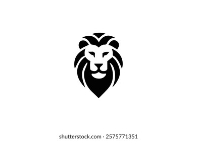 Elegant Lion Head Logo Template