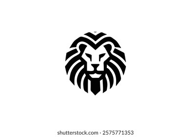 Elegant Lion Head Logo Template