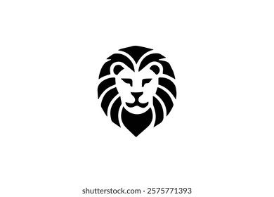 Elegant Lion Head Logo Template