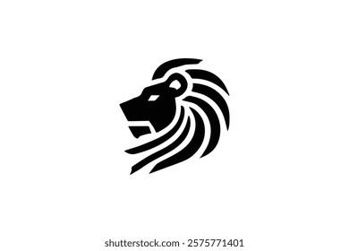 Elegant Lion Head Logo Template