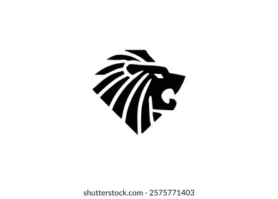 Elegant Lion Head Logo Template