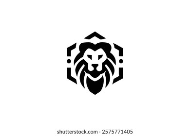 Elegant Lion Head Logo Template