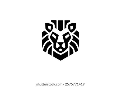 Elegant Lion Head Logo Template