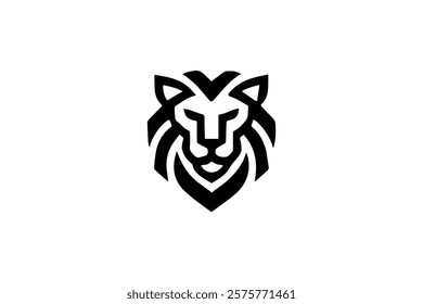 Elegant Lion Head Logo Template