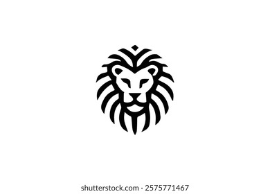 Elegant Lion Head Logo Template