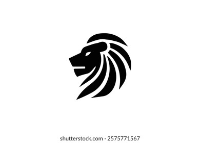 Elegant Lion Head Logo Template