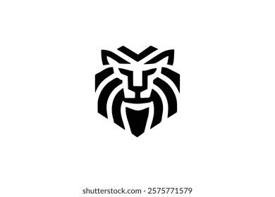 Elegant Lion Head Logo Template