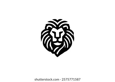 Elegant Lion Head Logo Template