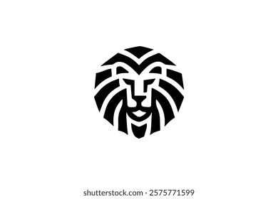 Elegant Lion Head Logo Template