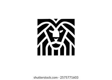 Elegant Lion Head Logo Template