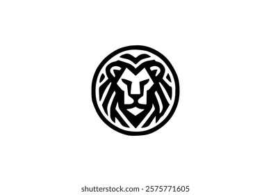 Elegant Lion Head Logo Template