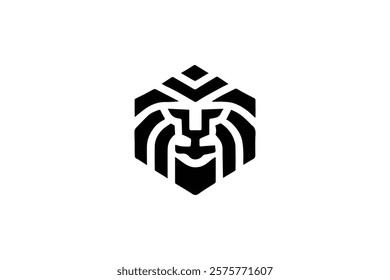 Elegant Lion Head Logo Template