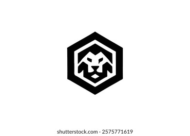 Elegant Lion Head Logo Template