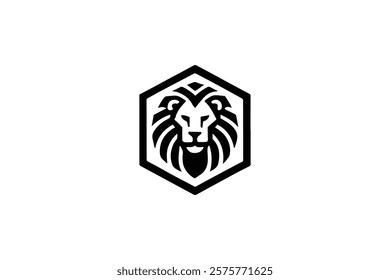 Elegant Lion Head Logo Template