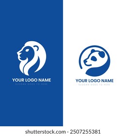 «Elegant Lion and Panda Logo Concepts for Brand Identity»
«Stylized Animal Logos: Lion and Panda Diseños»
«Creative Animal Logos for Modern Business Branding»