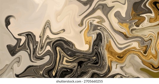 Elegante textura de mármore líquido com tons de terra criando um pano de fundo impressionante para projetos de design moderno ou sofisticados visuais de marca e apresentações artísticas