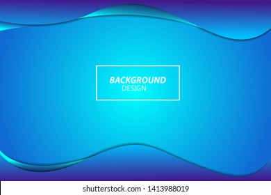 Elegant liquid shapes. Abstract liquid with color gradient composition