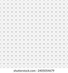 Elegant little cross shapes. Repeated small patern for design prints. Cute symbol for closthes and fashion Repeating monocrome printed seamless patterns