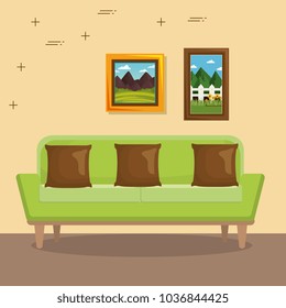 elegant living room scene