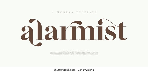 Elegant logo, aesthetic, Uppercase Lowercase and Number. wedding font, Classic Lettering Minimal Fashion Designs. Typography modern serif fonts regular decorative vintage concept. vector illustration 