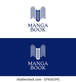 Elegant logo with book symbol.