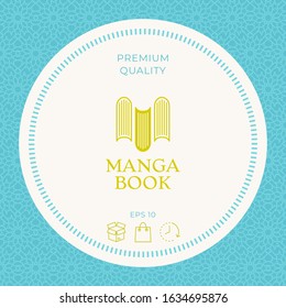 Elegant logo with book symbol - like the letter M